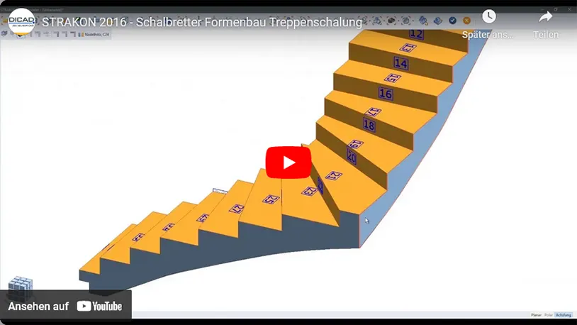 Video Schalbretter Formenbau 3D-Treppe ansehen