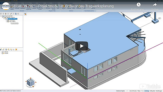 Projektmodell im Ortbetonbau – Tragwerksplanung