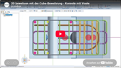 3D bewehren mit der Cube-Bewehrung - Konsole mit Voute