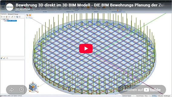 Bewehrung direkt im Modell planen: Cube-Bewehrung