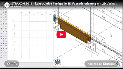 Konstruktive Fertigteile 3D-Fassade