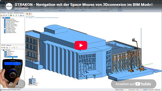Navigation mit der SpaceMouse&reg; von 3Dconnexion im BIM-Modell