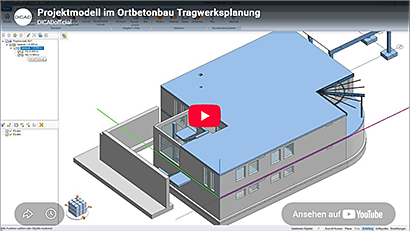 Projektmodell im Ortbetonbau – Tragwerksplanung