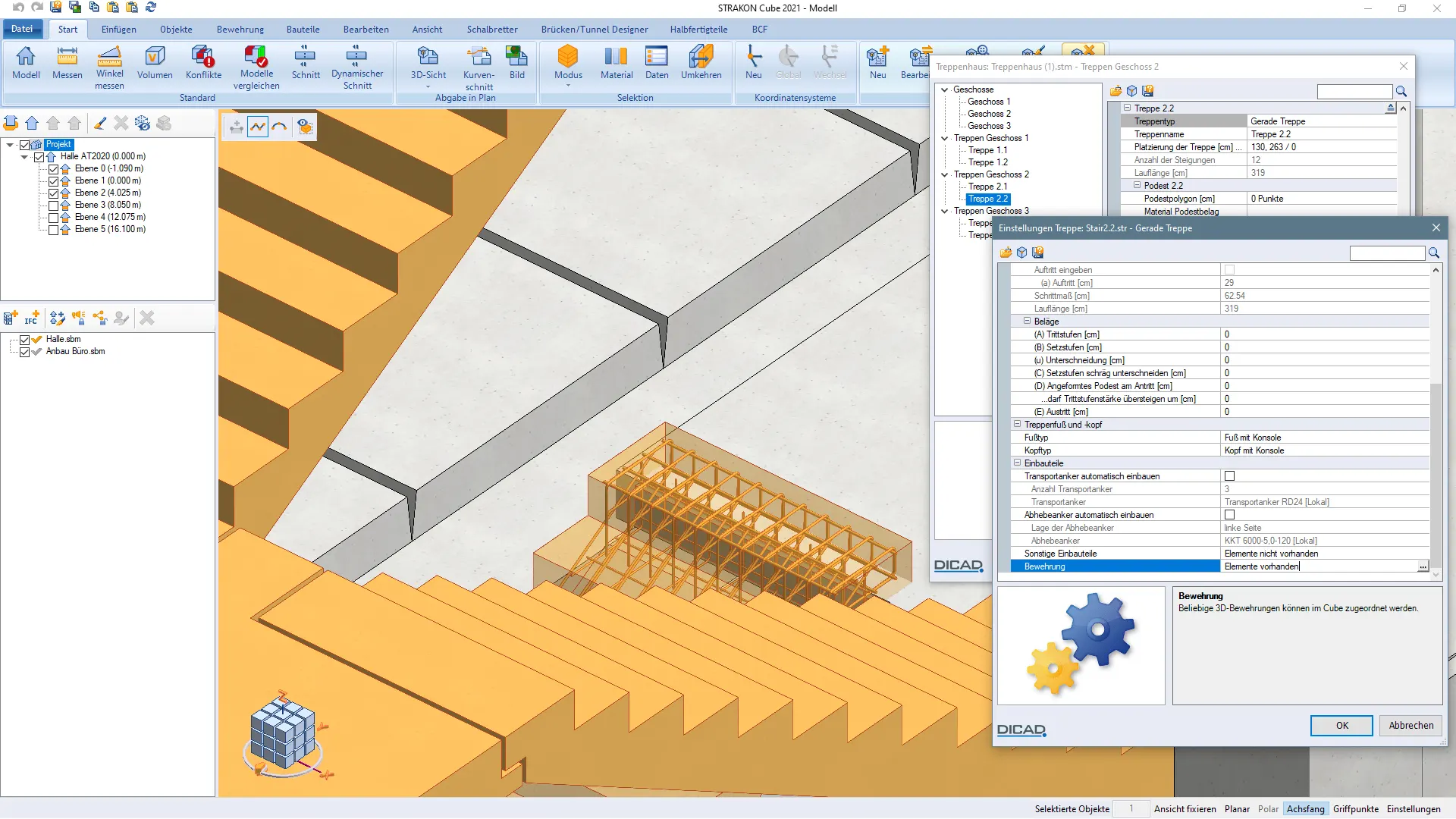 Treppenhausplanung CAD-Software