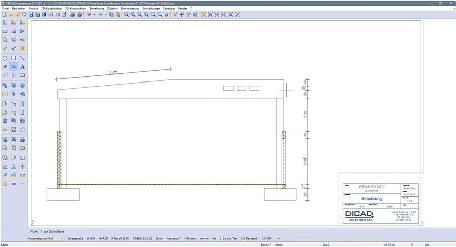 1. Schritte Ma&szlig;e - H&ouml;henkoten