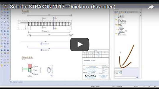 1. Schritte: Quickbox (Favoriten)