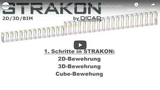 Bewehrungsplanung auf drei Arten – Bewehrung Cube, 3D, 2D