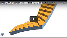 Schalbretter Formenbau 3D-Treppe
