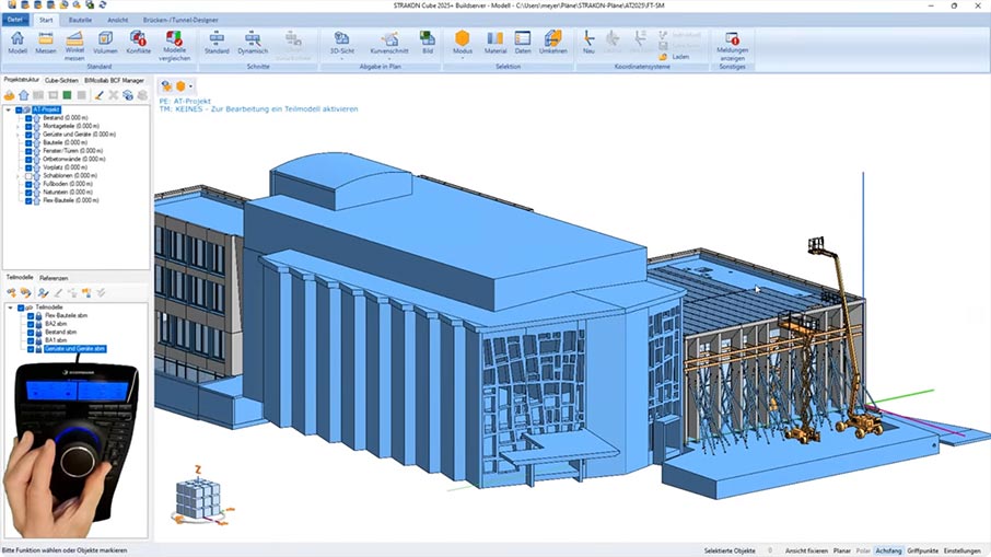 STRAKON &ndash; Navigation mit der SpaceMouse&reg; von 3Dconnexion im BIM-Modell