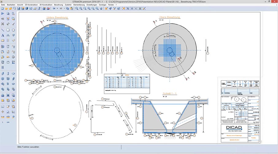 Runde 3D-Trichterbewehrung