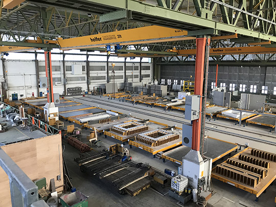 Produktionsanlage BWE-Bau Fertigteilwerk GmbH in Lemwerder (D)