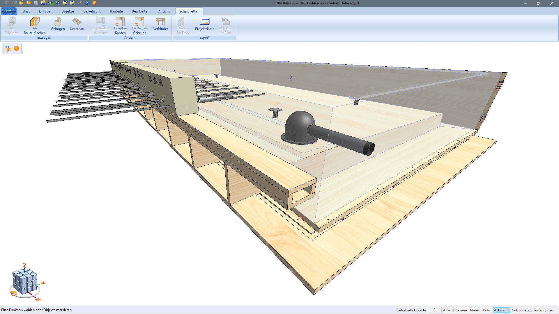 Formenbau Schalungsbau Schalbretter Balkon CAD