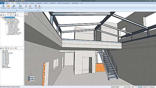 Stahlbau-Integration in STRAKON