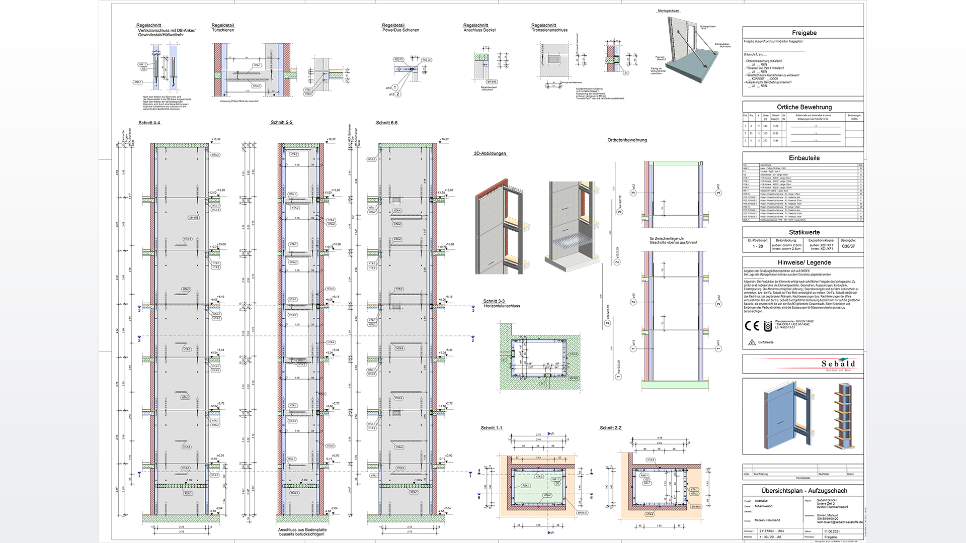 CAD, Plan, Fahrstuhlschacht