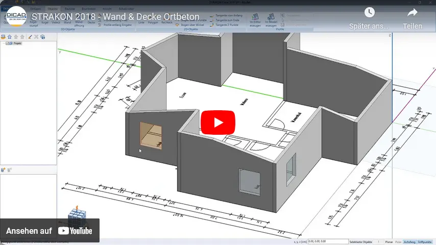 Video Wand und Decke Ortbeton ansehen