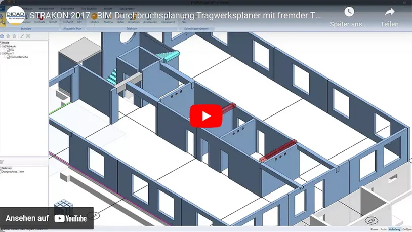 Video BIM-Durchbruchsplanung Tragwerksplaner mit fremder TGA-Software per IFC ansehen