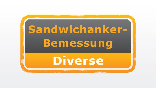 Sandwichanker-Bemessung
